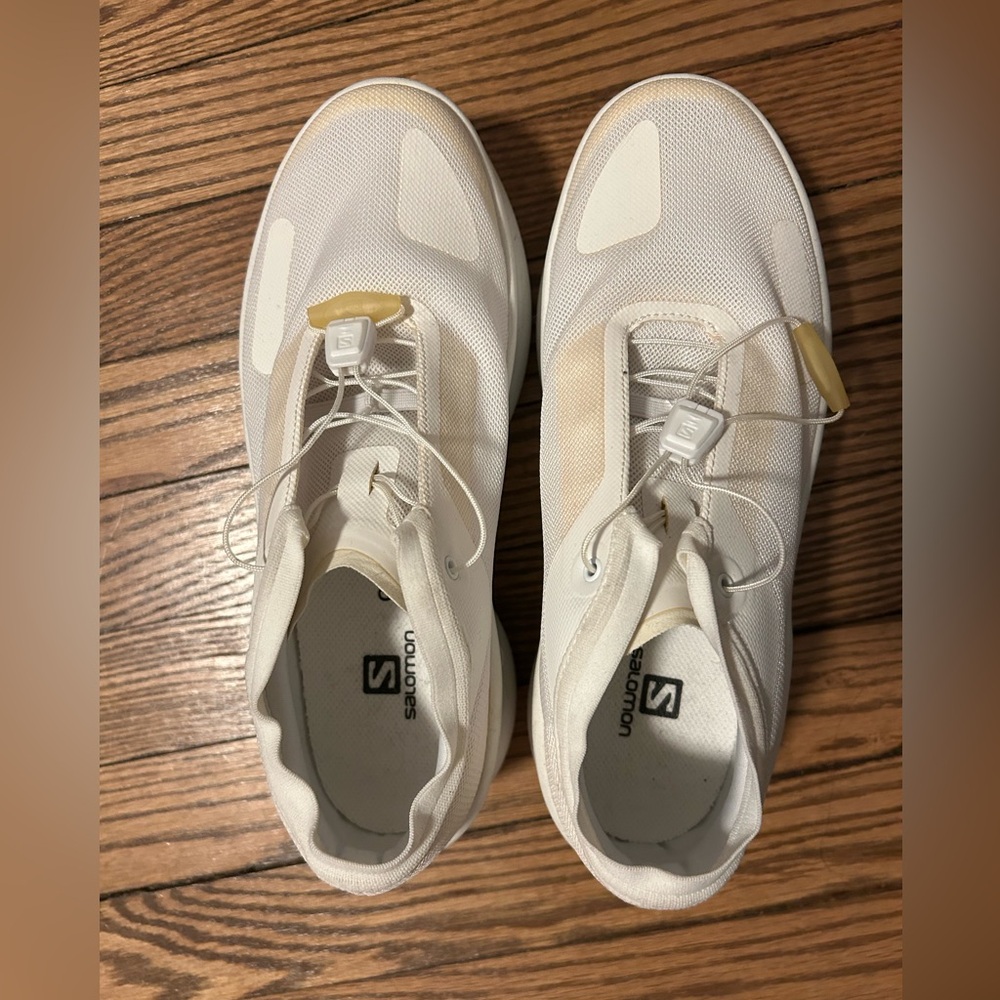 Comme des Garcons White Platform Shoes